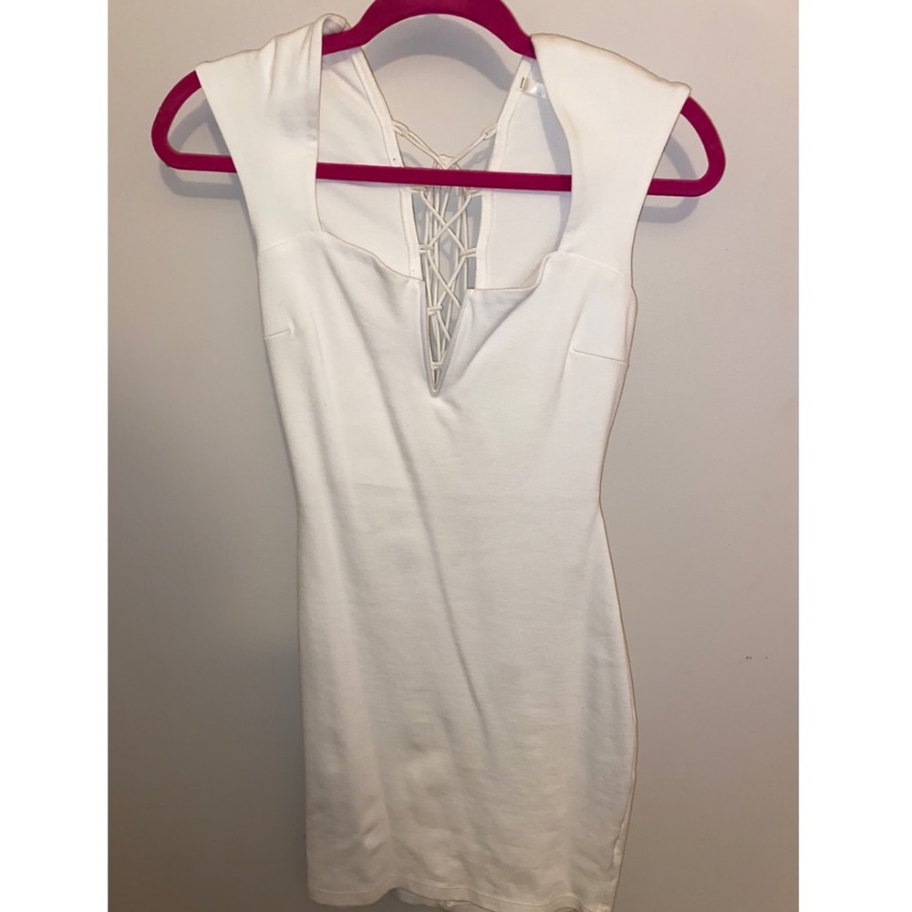 Forever 21 Tight-Fitted White Midi Dress